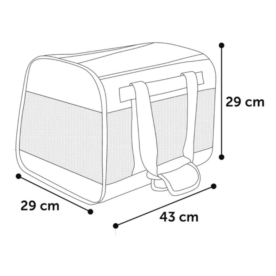 Bolsa de transporte hakon negro 43x29x29 cm, , large image number null